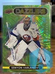 Semyon Varlamov 2021-22 Upper Deck Green Dazzlers #DZ-29 Islanders